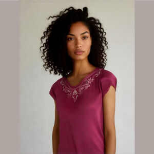 St. John's Bay Embroidered Women's Top Size M